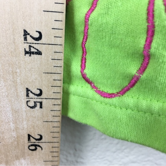 Michael Simon Lite Women's Bright Green Floral Button Front Cardigan Top Size M - Picture 12 of 15